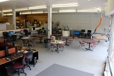 A view of the Patrick Henry Community College Fab Lab in Martinsville, Va